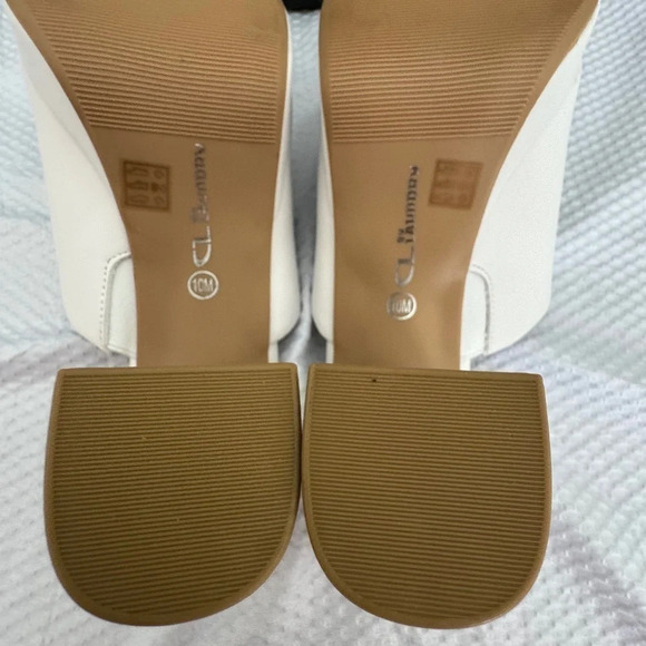 CL by Laundry Get On Platform Heel Sandals in White New in Box size 10 / 41 - Picture 7 of 16